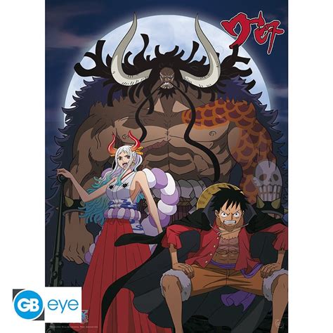 One Piece Poster Luffy And Yamato Vs Kaido 52x38 Abysse Corp