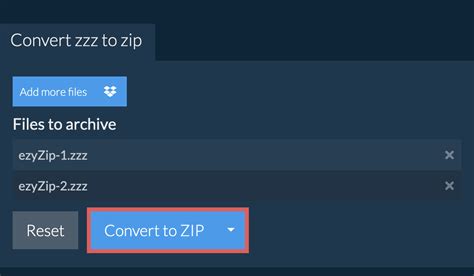 Convert Zzz To Zip Online Quick Secure And Free Ezyzip