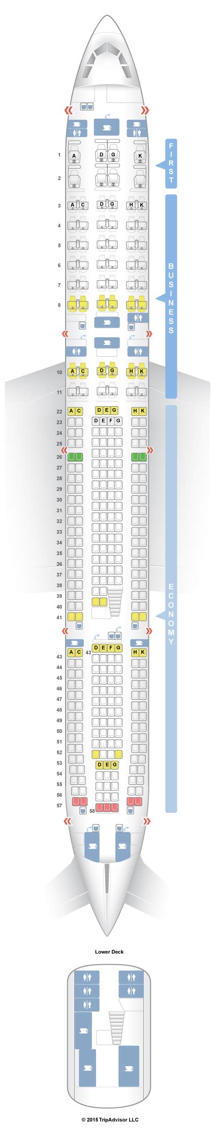 Seat Map And Seating Chart Lufthansa Airbus A Four Class Layout My