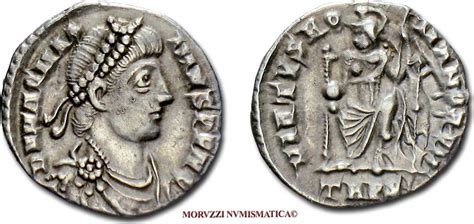 Roman Empire RÖmische Kaiserzeit Siliqua 383 388 Ad Magnus Maximus Vf