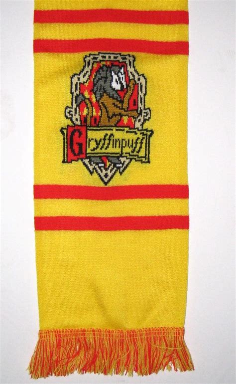 Harry Potter Gryffinpuff Cross House Crest Scarf Hp Products Harry