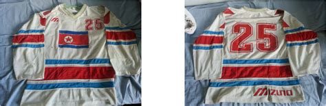 Free shipping free shipping free shipping. North Korea game worn jersey - Mika's game worn ice hockey ...
