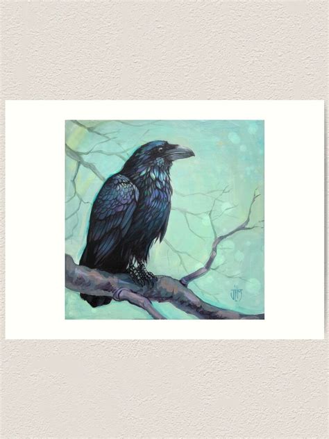 Wiscasset Raven Raven Bird Art Print For Sale By Haggisvitae