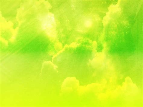Abstract Cloud Sky Green Background For Powerpoint Abstract And