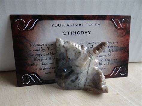 Hand Carved Stingray Animal Spirit Totem For Spiritual Etsy Spirit