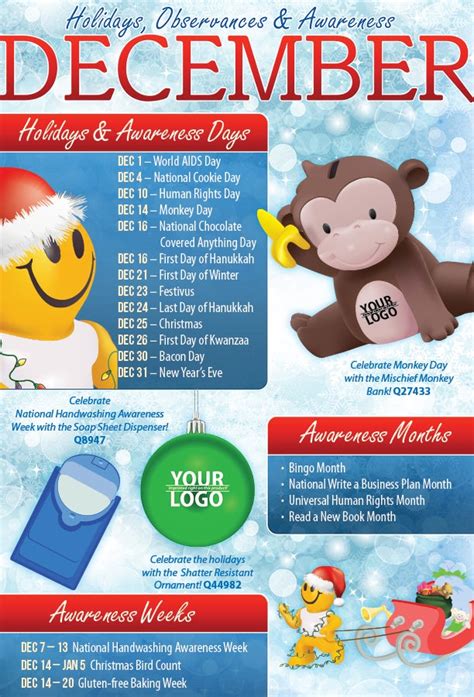 December 2014 Holidays Observances And Awareness Dates