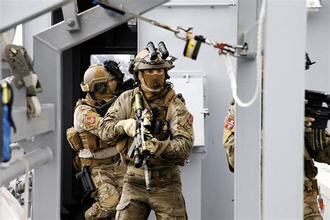 Norwegian Mjk Special Forces During Counter Terrorism Training In Rena