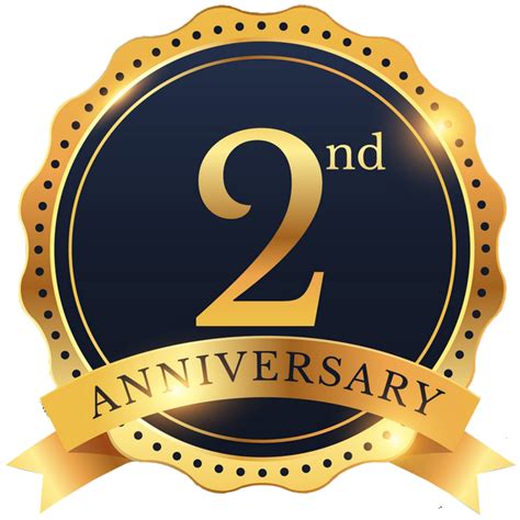 2nd Anniversary Png Image Png Mart