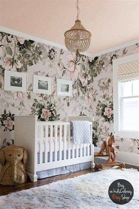 I really love this dazzling photo #adventurenursery | Floral wallpaper