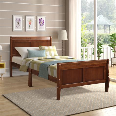 Shop all mattresses from nebraska furniture mart. Clearance!Twin Platform Bed Frame, Walnut Wood Bed Frame ...