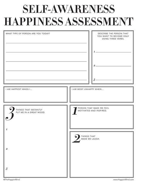 Contemporary perspectives on the unconscious mind are remarkably varied. Free Printable Personal Growth Worksheets | Happier Mind Journal