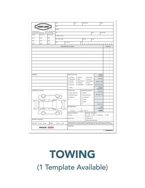 Pdf Tow Truck Receipt Printable Printable Templates