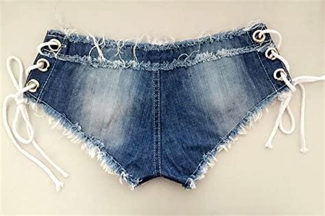 Yollmart Women Sexy Hot Pants Cut Off Low Waist Denim Jeans Shorts Clubwear At Amazon Womens