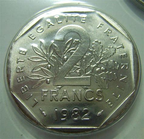 2 francs Semeuse 1982 Scellée FDC  Eurocollection