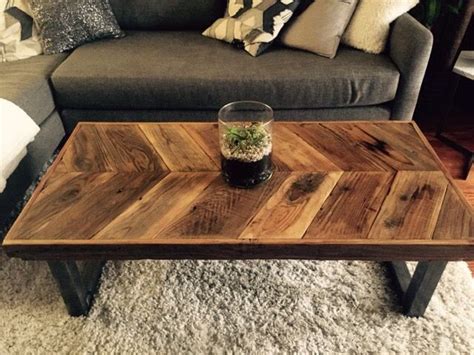 Vidaxl cocktail coffee table antique round solid reclaimed wood furniture. Buy Custom Made Reclaimed Wood Chevron Coffee Table With ...