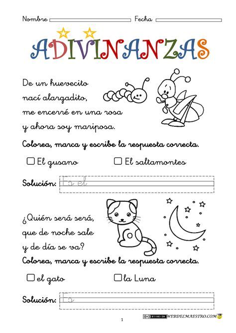 20 Ideas De Adivinanzas Adivinanzas Adivinanzas Para Niños