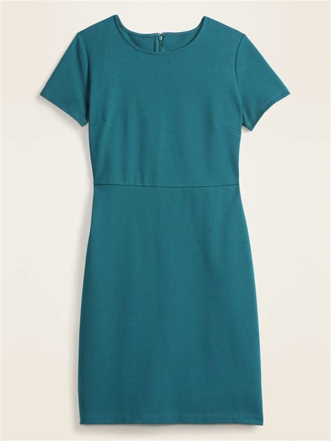 Ponte Knit Knee Length Sheath Dress For Women Old Navy