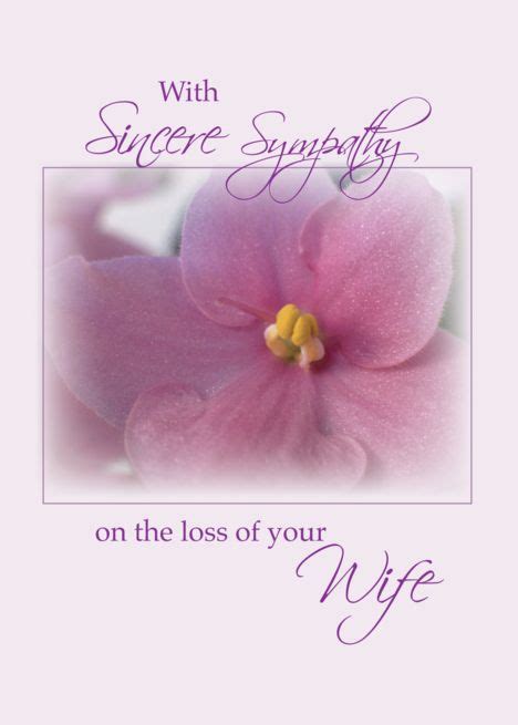 Sympathy Loss Of Wife Card Ad Sponsored Loss Sympathy Card Wife Condolence Card