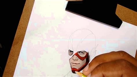 Speed Drawing The Flash Preview Youtube