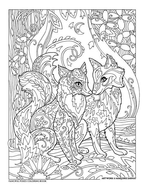 Fanciful Foxes Fox Coloring Page Animal Coloring Pages Coloring Pages