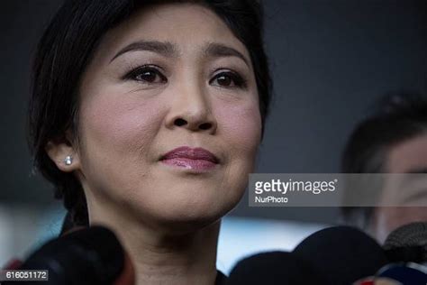 thailand s former prime minister yingluck shinawatra speaks to media news photo getty images