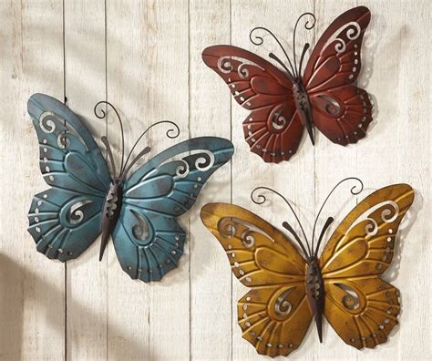 Butterfly Metal Wall Art Set Art And Home