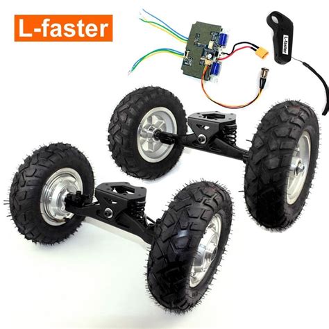 Dual Drive Electric Cart Conversion Kit For Pull Cart Easy Carry 200kg 8 Inch Wheel Kit For Diy