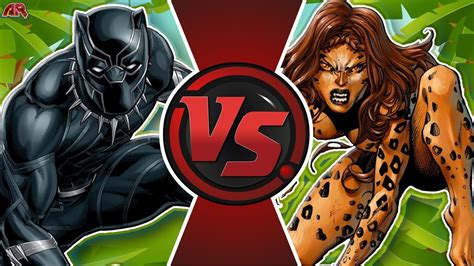 Black Panther Vs Cheetah Marvel Vs Dc Comics Cartoon Struggle Club