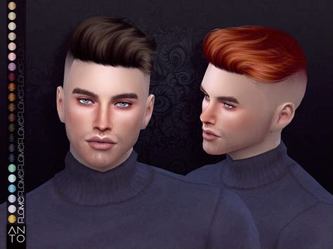 The Sims Resource Flame Hair By Anto Sims 4 Hairs Sims 4 Hair Male