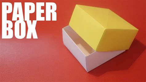 Origami Paper Box With Lid Tutorial Youtube
