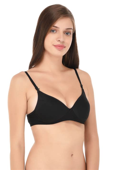 Buy Lizaray Cotton Push Up Bra Black Online At Best Prices In India Snapdeal