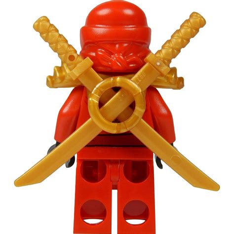 Lego Ninjago Kai Minifig Red Ninja With Two Gold Swords Limited