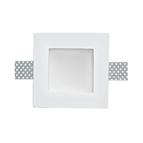 Faretto segnapassi da incasso di forma quadrata luce bianco caldo utilizzabile per creare percorsi di luce in ambienti interni come corridoi, scale, sale, percorsi ecc. Faretto da incasso Venezia bianco fisso quadrato 12 x 12 ...