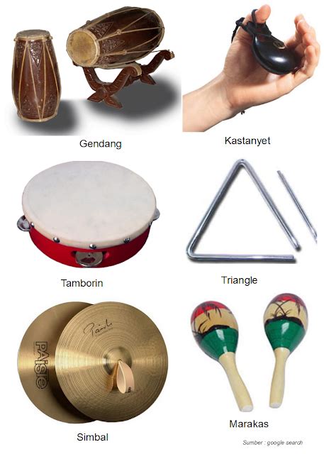 Gambar alat musik seruling marakas dan rebana. Mengenal ragam alat musik ritmis - Materi Pelajaran SD