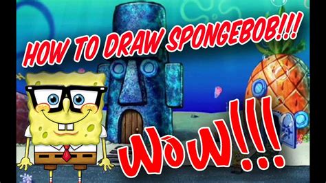 How To Draw Spongebob Squarepants Youtube