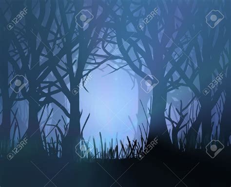 Dark Forest Stock Vector Illustration And Royalty Free Dark Forest