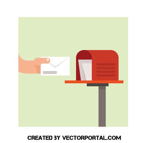 Sending A Letter Image Royalty Free Stock Svg Vector