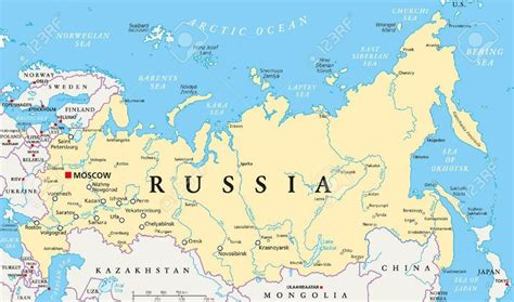 Capital De Rusia Mapa De Rusia De La Capital Del Mapa Este De Europa