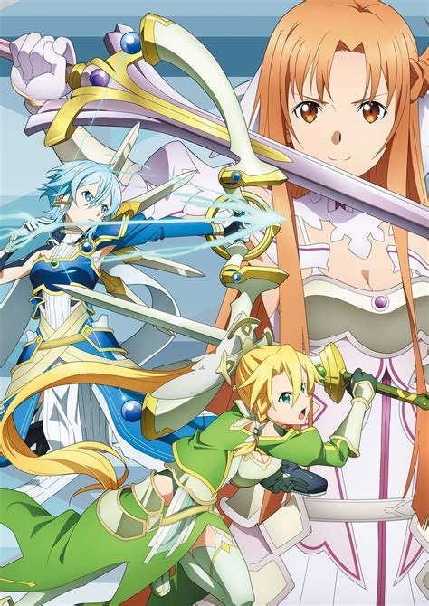 Yuuki Asuna Asada Shino Sword Art Online Anime Girls Kirigaya