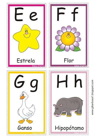 Cartas Letras Do Alfabeto Para Jogo Pedagógico Ideia Criativa Gi