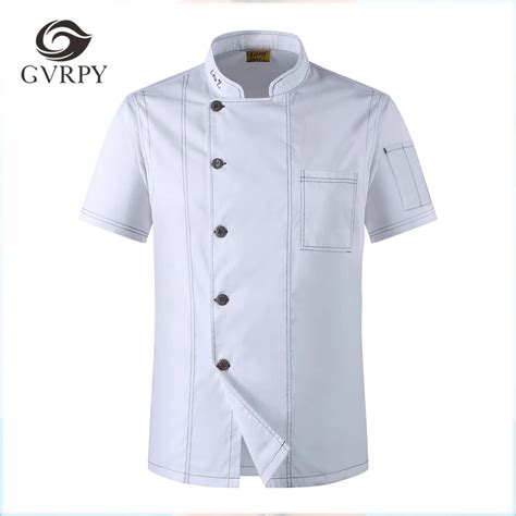 2018 Cook Clothes Men Solid Single Breasted High Quality Kitchen Chef
