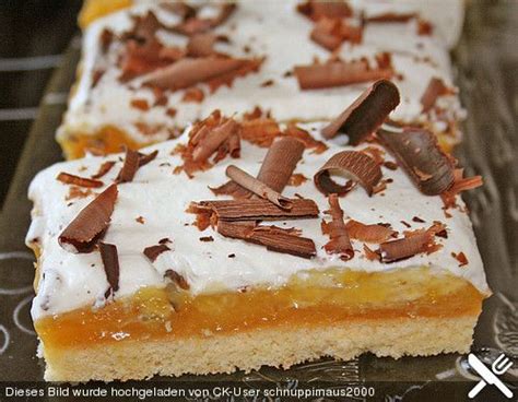 Schmeckt klasse und geht ganz schnell. Lambada - Schnitten mit Pfirsich | Rezept | Kuchen und ...