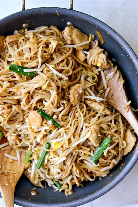 The recipe comes with a video demonstration and the detailed cook's note. Easy Chicken Pad Thai Recipe - Simply Scratch
