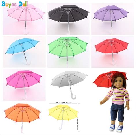 Cute Doll Toys Handmade Mini Umbrella For 18inch American Girl Dolls