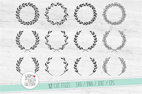 Floral Hand Drawn Wreaths Svg SVG File - Best Free Font - Download Free