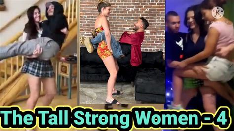 The Tall Strong Women Tall Woman Short Man Lift Carry Youtube