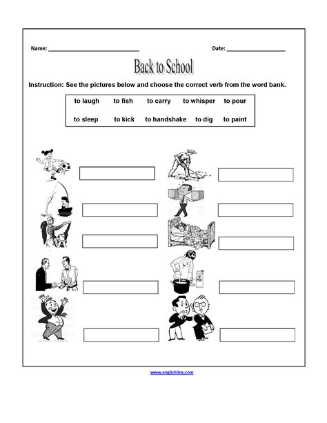 Back To School Worksheets