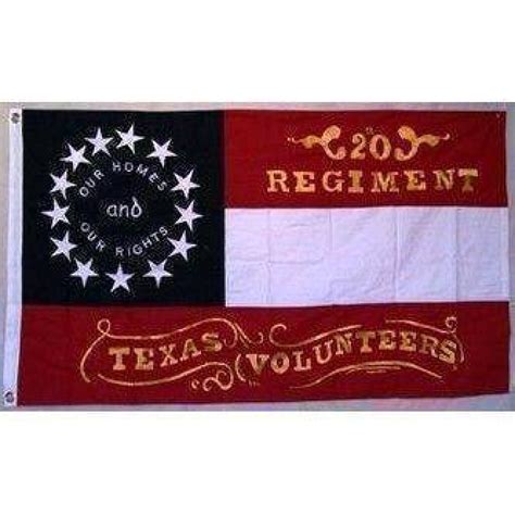 20th Regiment Texas Volunteers Cotton Flag 3 X 5 Ft