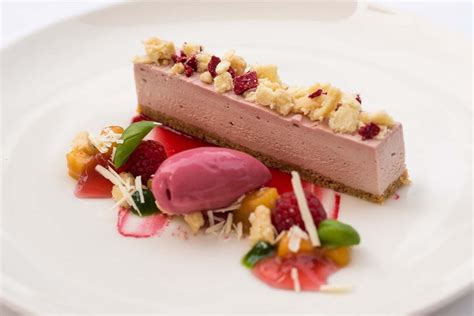 Fine dining dessert, strawberry ice cream, poppy seed mousse. Auberge du Lac: Hertfordshire's finest - thecriticalcouple