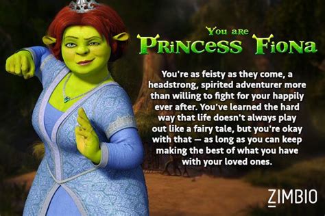 Which Shrek Character Are You Princess Fiona Shrek Character